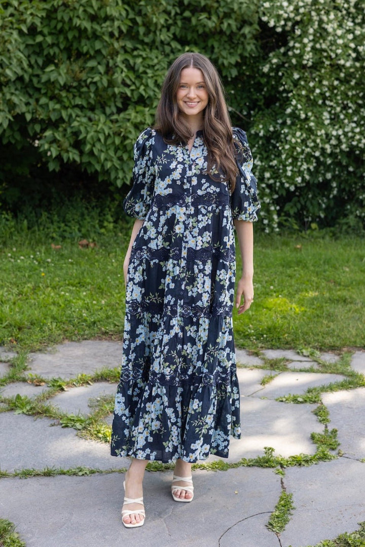Cotton Slub Relaxed Dress Cherry Blossom | Kjoler | Smuk - Dameklær på nett