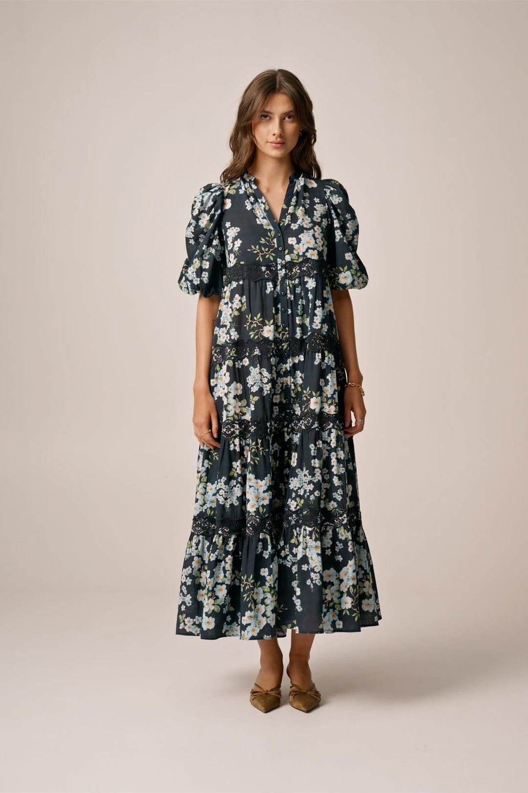 Cotton Slub Relaxed Dress Cherry Blossom | Kjoler | Smuk - Dameklær på nett