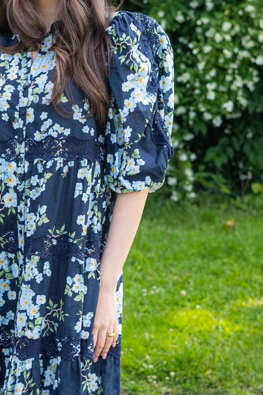 Cotton Slub Relaxed Dress Cherry Blossom | Kjoler | Smuk - Dameklær på nett