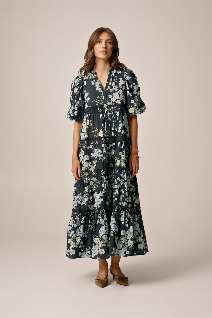 Cotton Slub Relaxed Dress Cherry Blossom | Kjoler | Smuk - Dameklær på nett