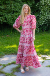 Cotton Slub Relaxed Dress Poppy Field