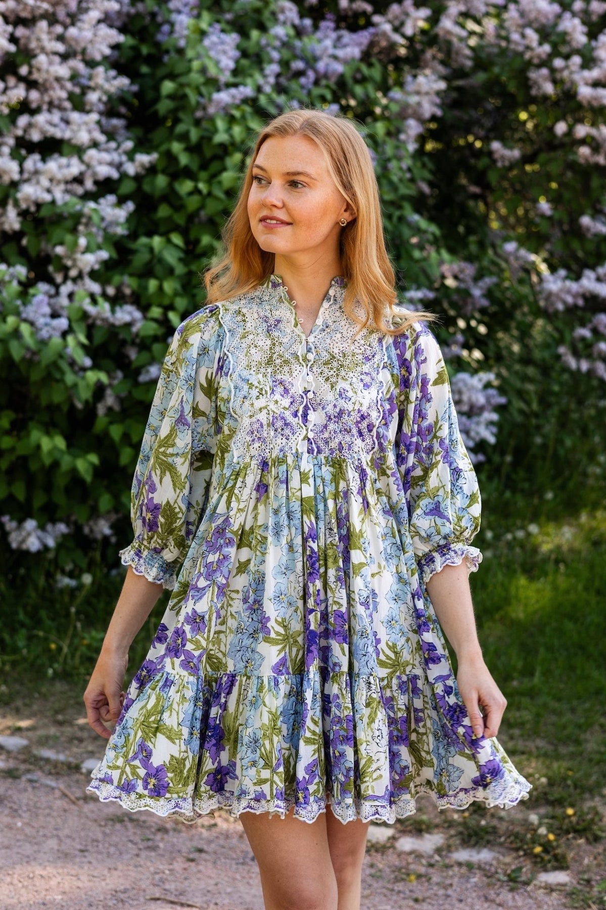 ByTiMo - Cotton Slub Shift Dress Blossom