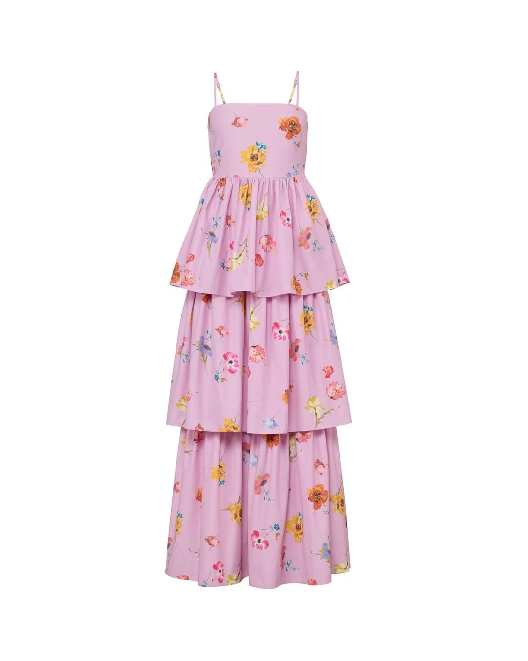 Cotton Taffeta Bandeau Dress Pink Bloom | Kjoler | Smuk