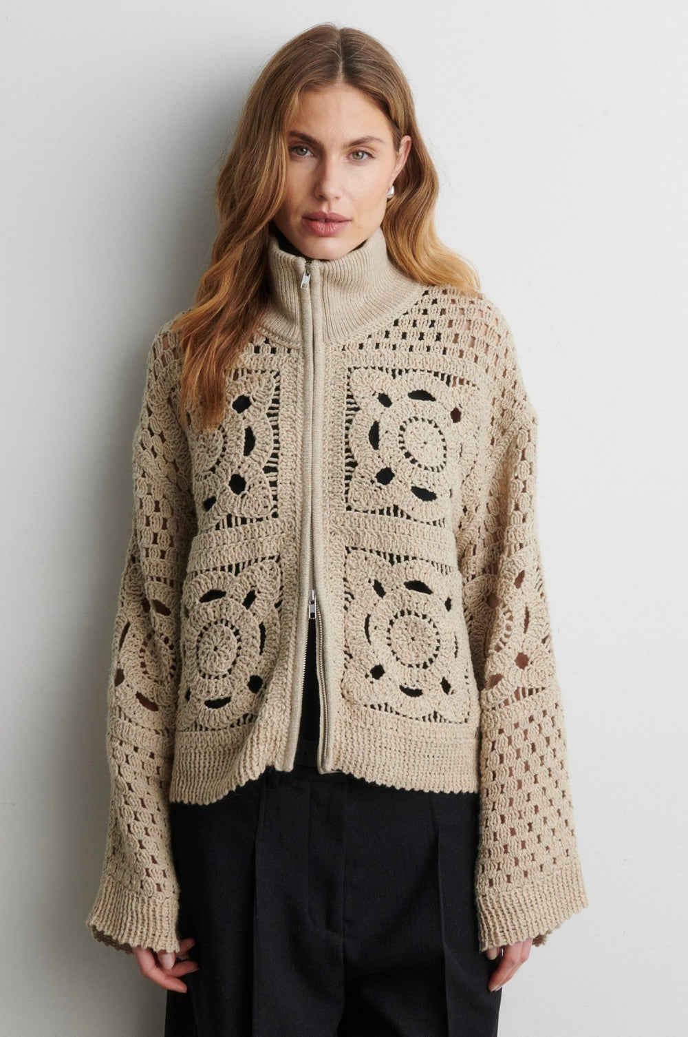 Crosette Knit Cardigan Camel | Genser | Smuk