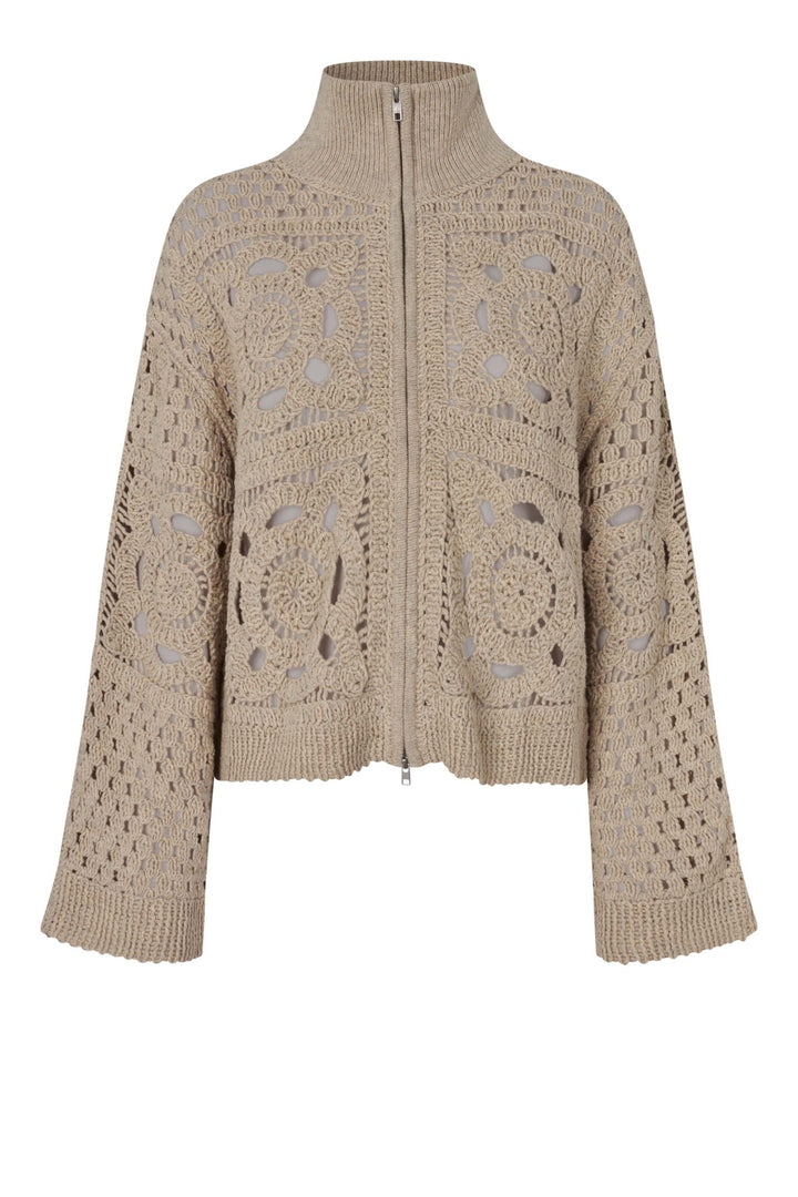 Crosette Knit Cardigan Camel | Genser | Smuk