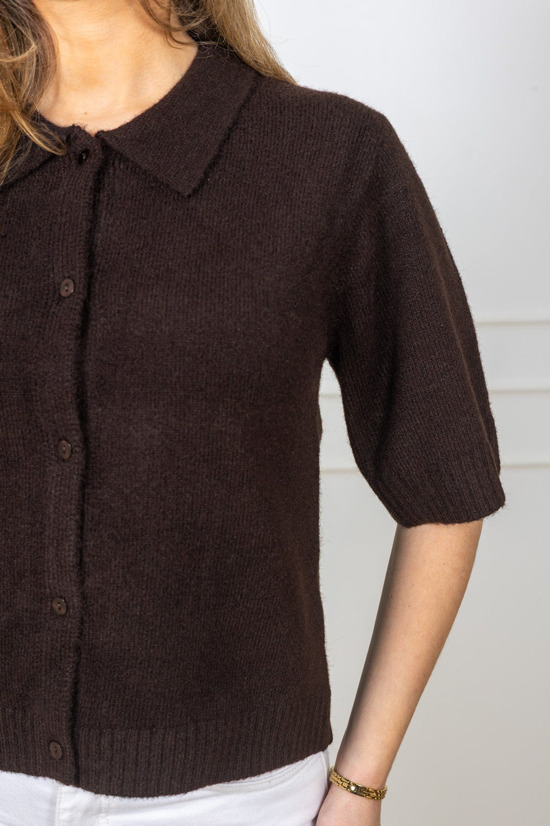 Cunna Knit Blouse Dark Brown | Genser | Smuk