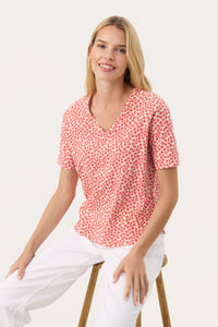 Curlia T-Shirt Bittersweet Mini Grid Flower