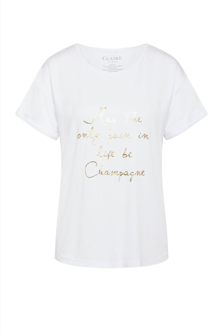 Cwaoife - T-Shirt White | Skjorter og bluser | Smuk - Dameklær på nett