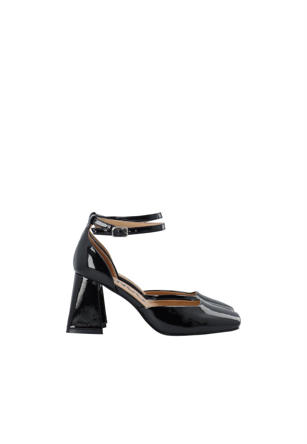 Biajoyce D'Orsay Pump Faux Leather Black Patent