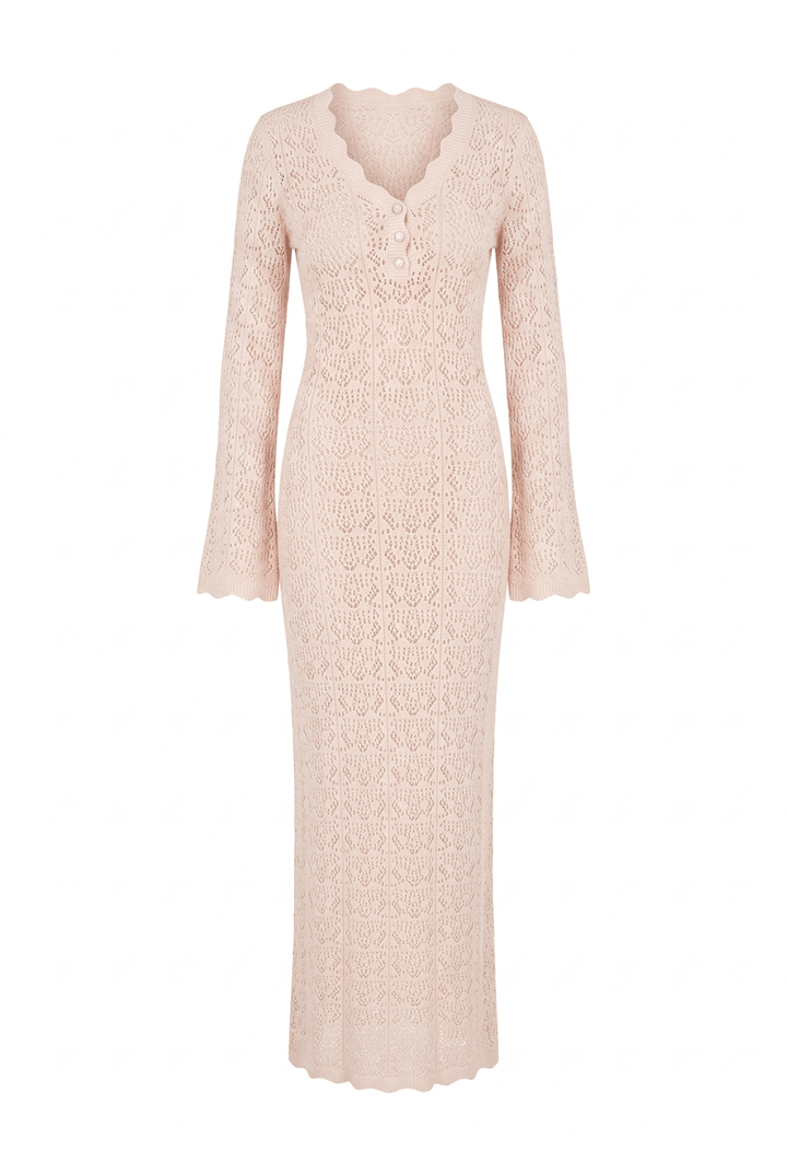 Dagmar Maxi Dress Light Pink | Kjoler | Smuk