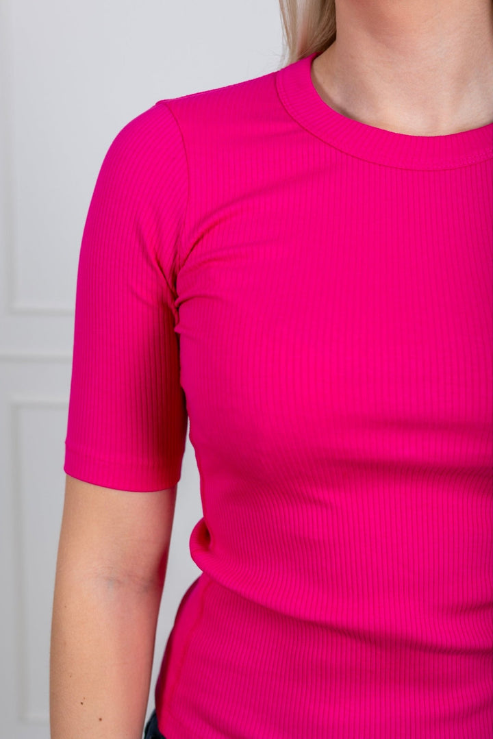 Dagnaiw T-Shirt Pure Pink | Topper | Smuk - Dameklær på nett