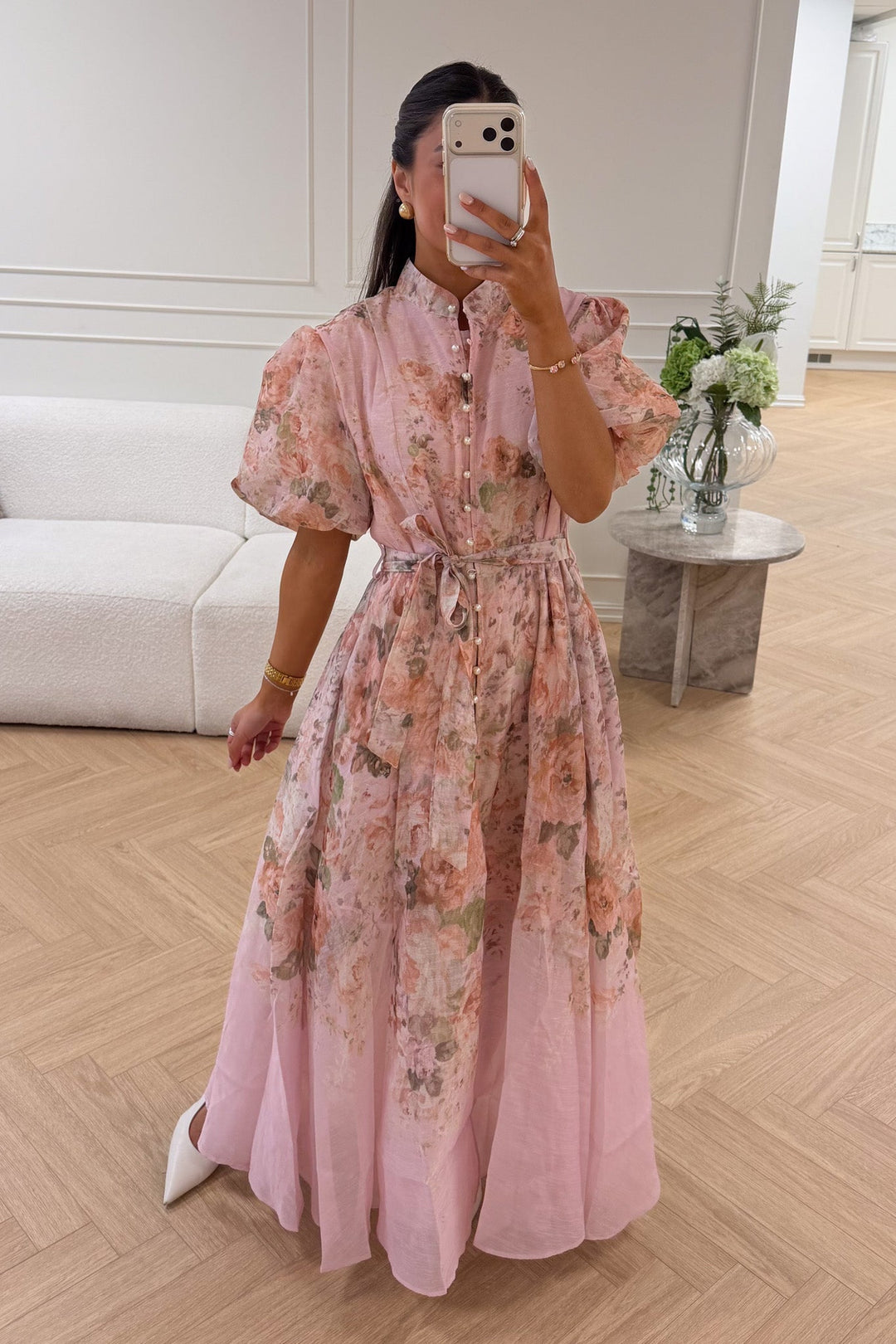 Daisy Midi Dress Rose | Kjoler | Smuk