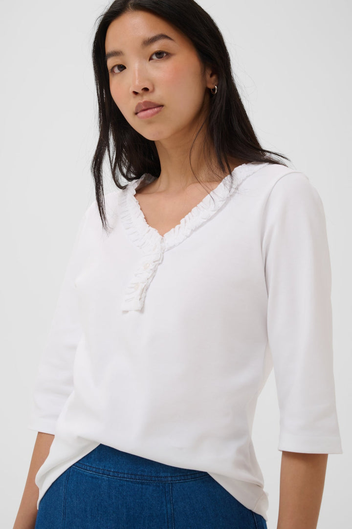 Dalilla T-Shirt Bright White | Topper | Smuk