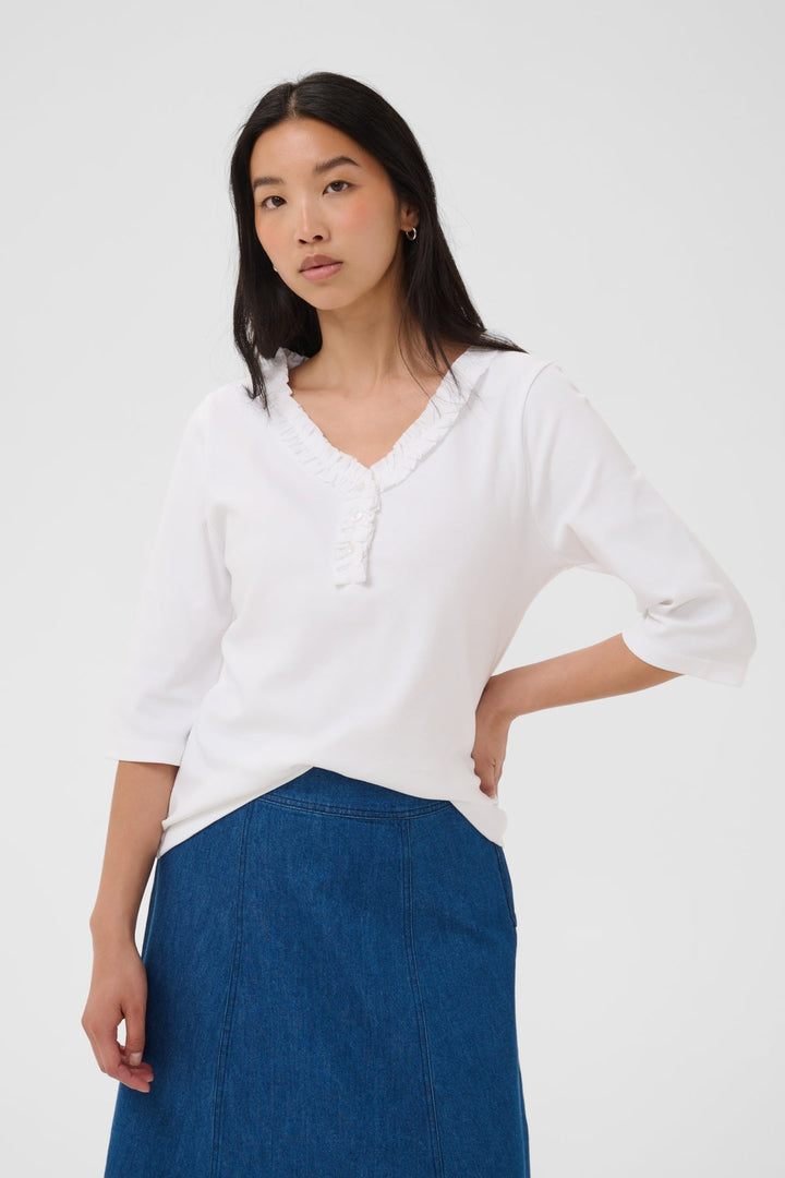 Dalilla T-Shirt Bright White | Topper | Smuk