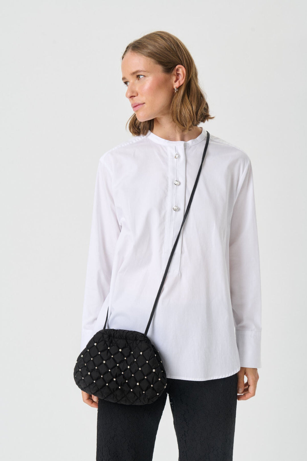 Dalini Bag Black And Simili Stones | Vesker | Smuk - Dameklær på nett