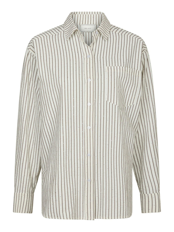 Dalma Crepe Stone Shirt Brown | Skjorter og bluser | Smuk - Dameklær på nett