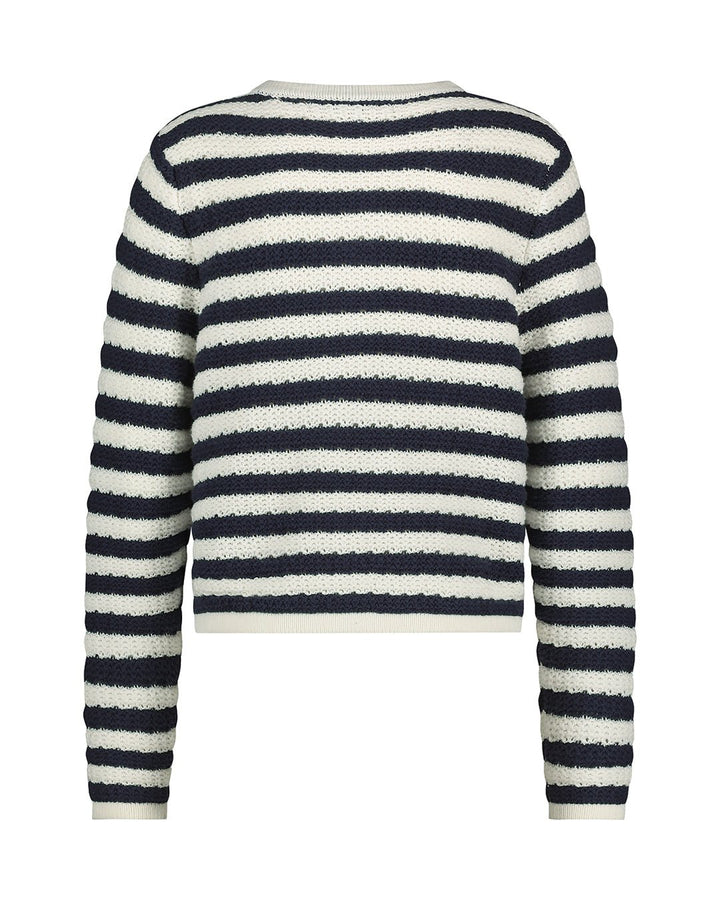 Danelle Stripe Ecru Navy | Genser | Smuk - Dameklær på nett