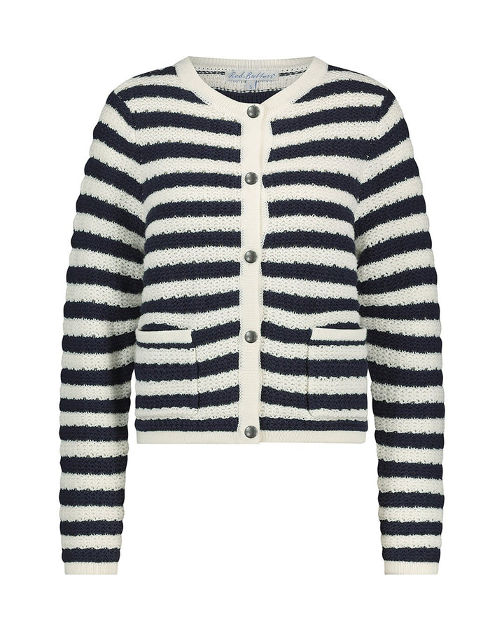 Danelle Stripe Ecru Navy | Genser | Smuk - Dameklær på nett