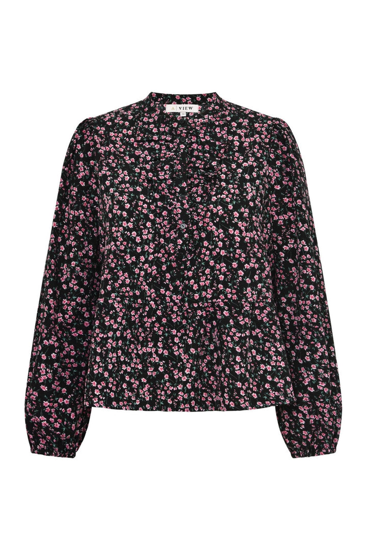 Danila Shirt Black/Pink | Skjorter og bluser | Smuk - Dameklær på nett