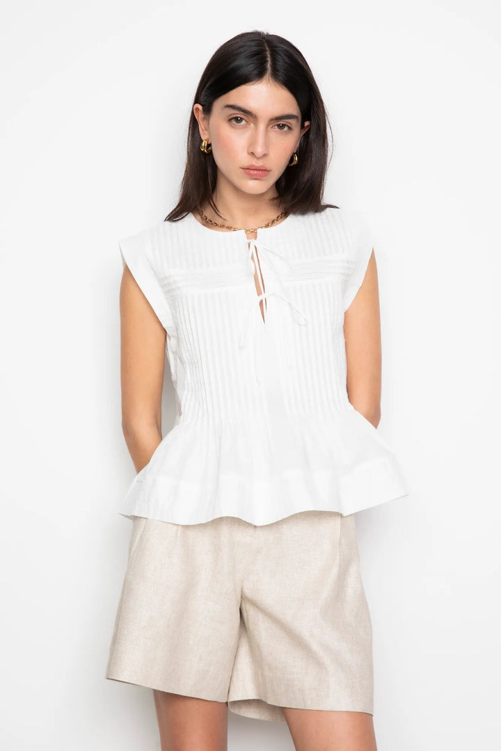 Daria Shorts Sand Melange | Shorts | Smuk