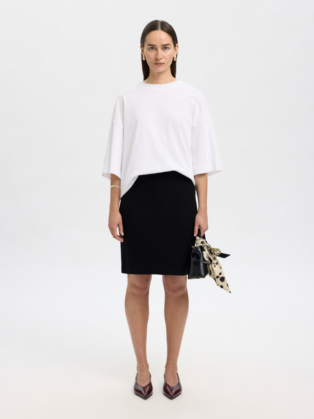 Darla Hw Knit Skirt Black | Skjørt | Smuk - Dameklær på nett