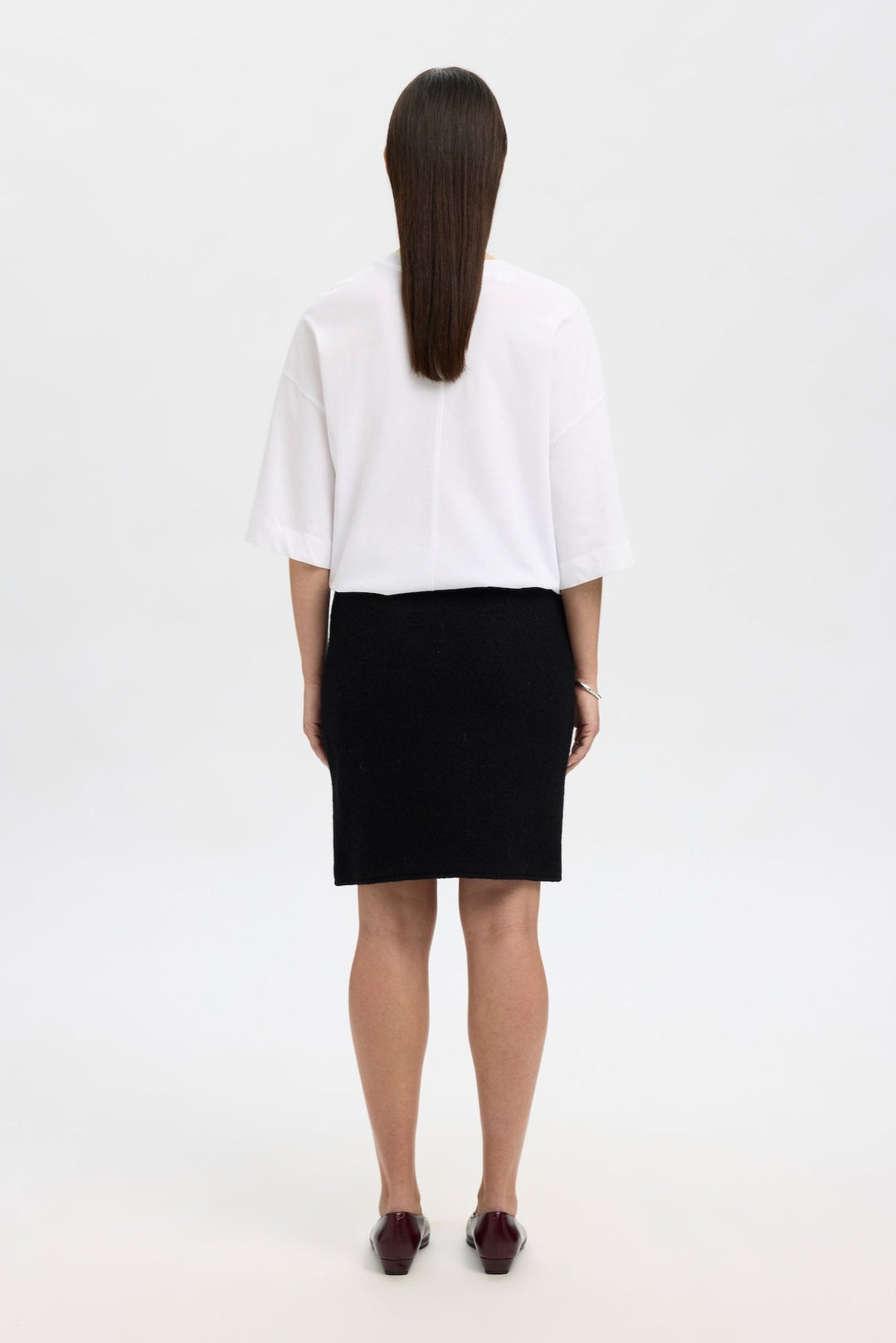 Darla Hw Knit Skirt Black | Skjørt | Smuk - Dameklær på nett