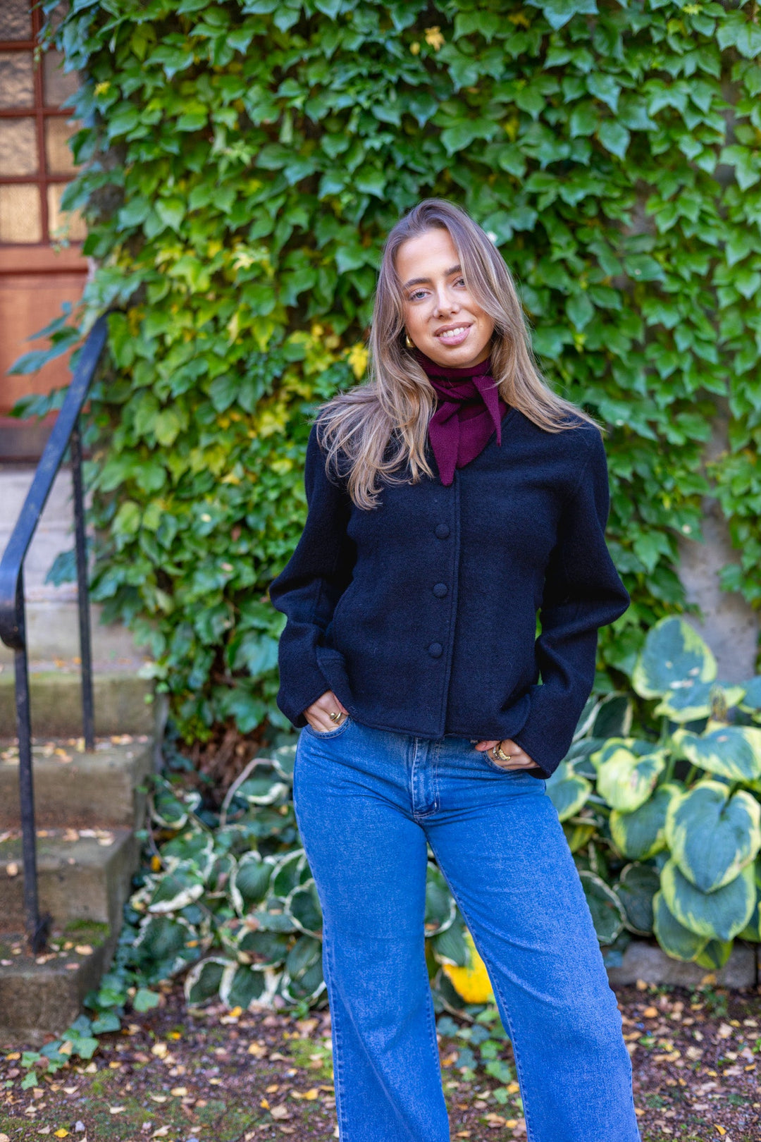 Darla Ls Knit Button Cardigan Black | Genser | Smuk - Dameklær på nett