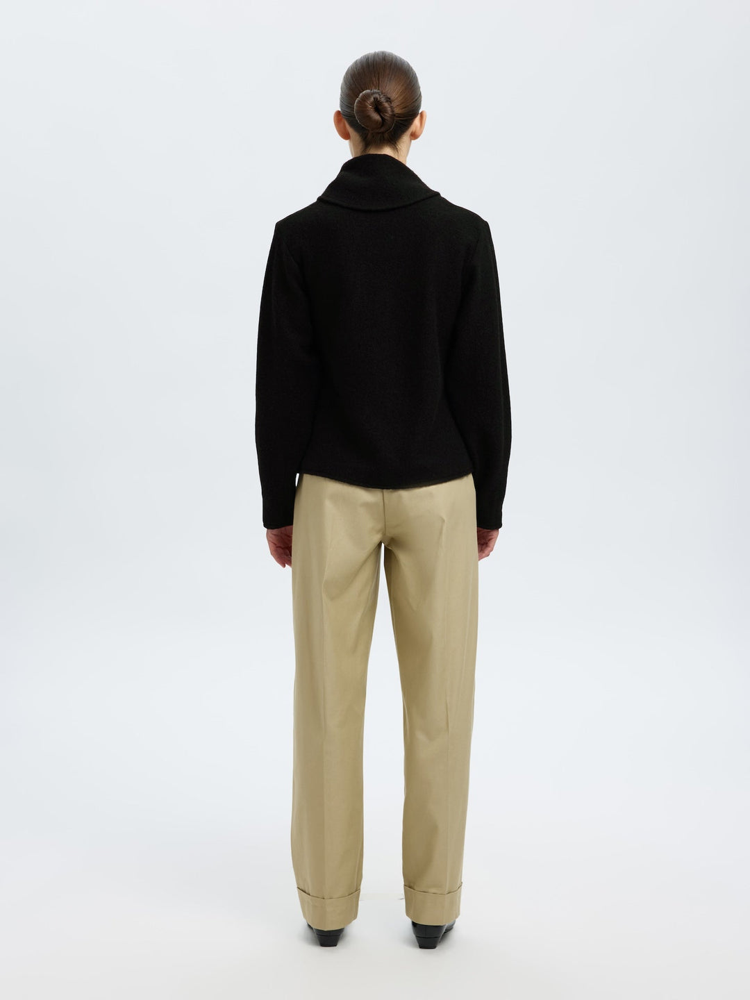 Darla Ls Knit Jacket Black | Yttertøy | Smuk - Dameklær på nett