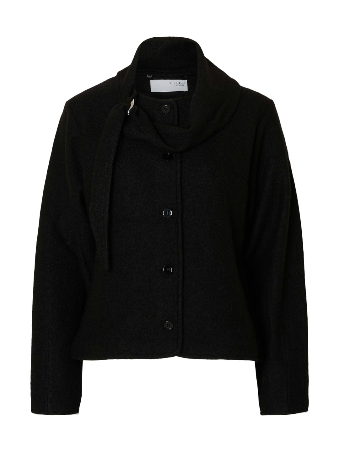 Darla Ls Knit Jacket Black | Yttertøy | Smuk - Dameklær på nett