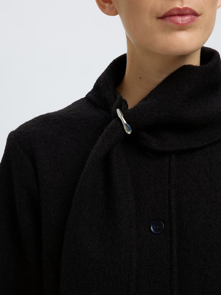 Darla Ls Knit Jacket Black | Yttertøy | Smuk - Dameklær på nett