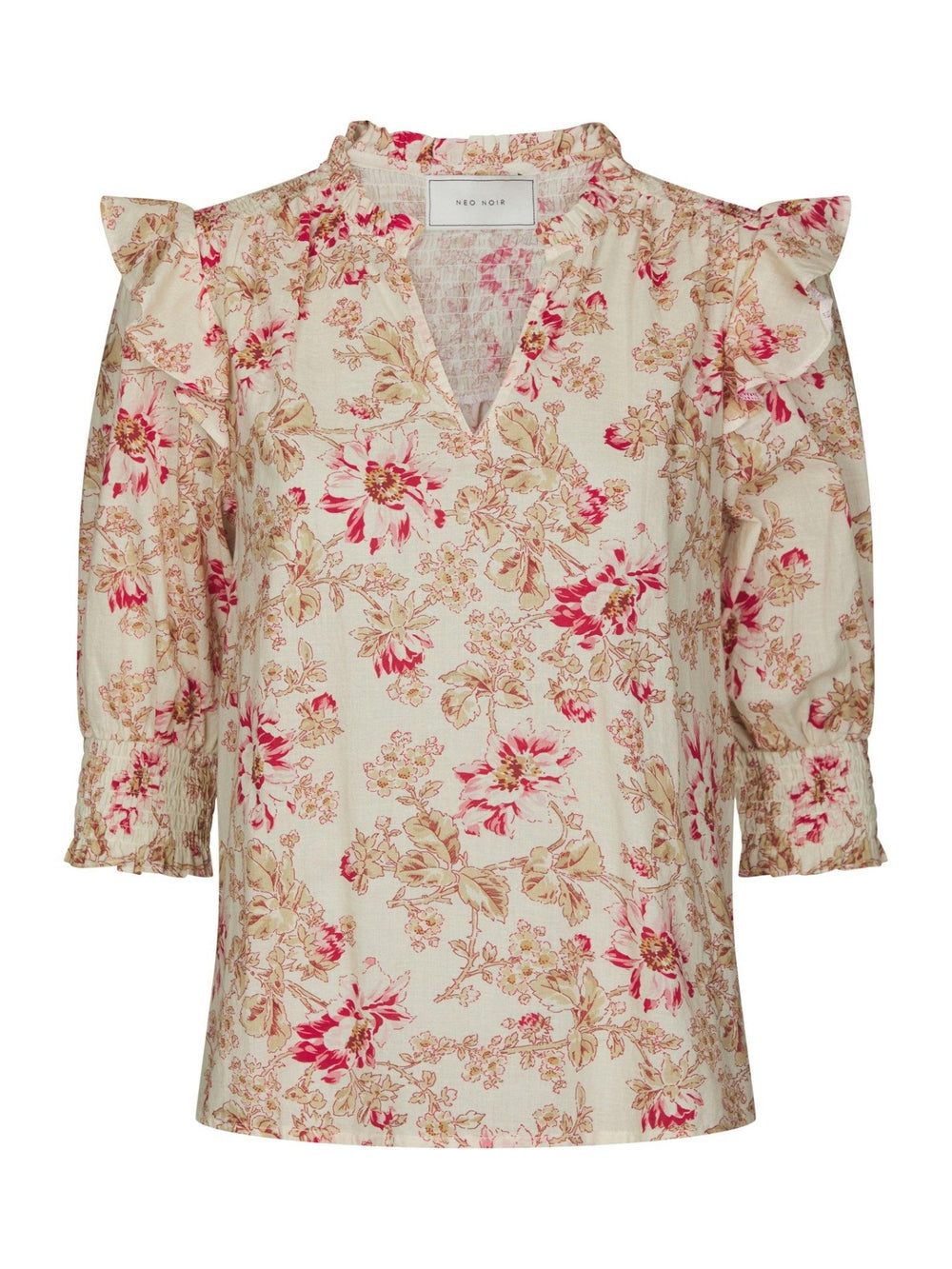 Davina Flower Rose Blouse Rose | Skjorter og bluser | Smuk