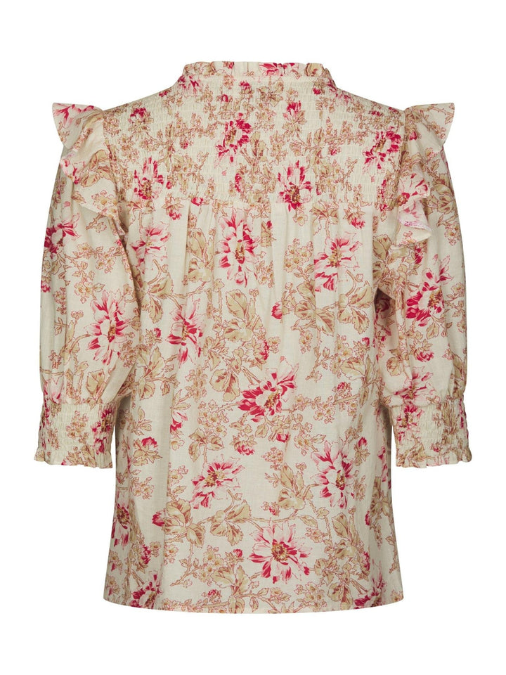 Davina Flower Rose Blouse Rose | Skjorter og bluser | Smuk