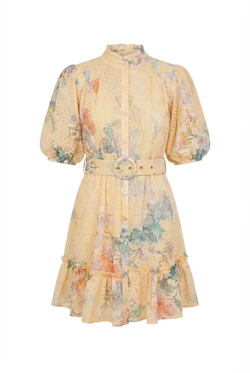 Daya Mini Dress Yellow | Kjoler | Smuk