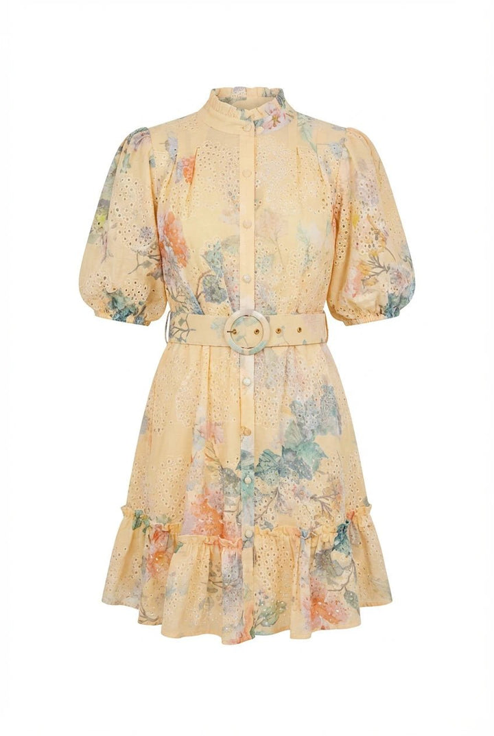 Daya Mini Dress Yellow | Kjoler | Smuk