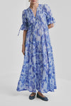 Bohemian Relaxed Dress Sky Blue