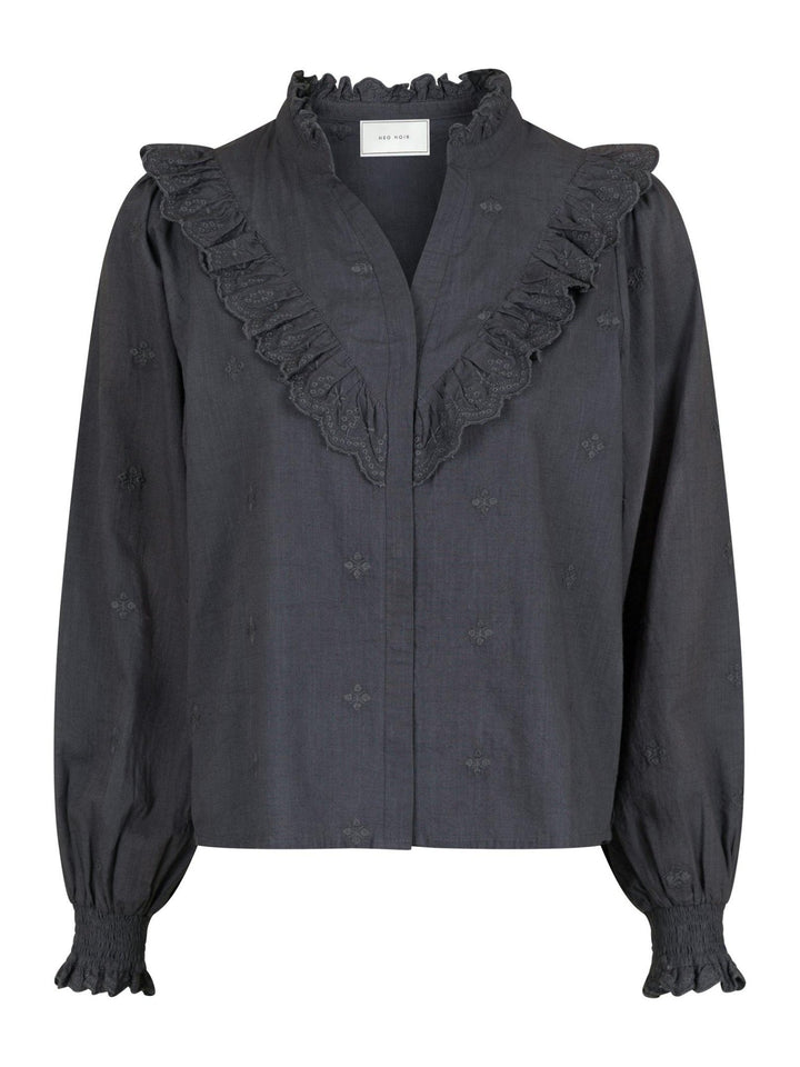 Degas Blouse Dark Grey | Skjorter og bluser | Smuk - Dameklær på nett