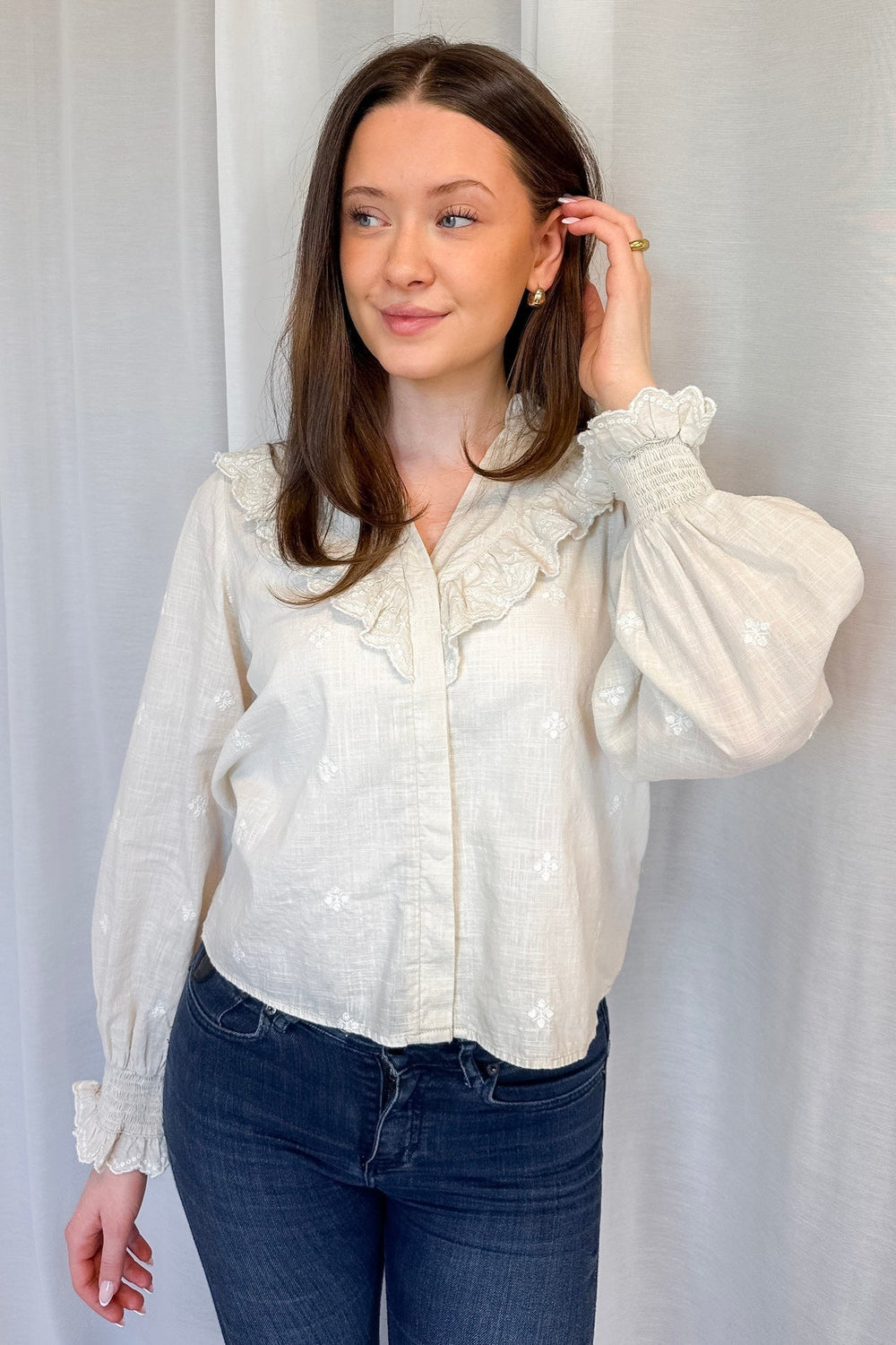 Degas Blouse Ivory | Skjorter og bluser | Smuk - Dameklær på nett