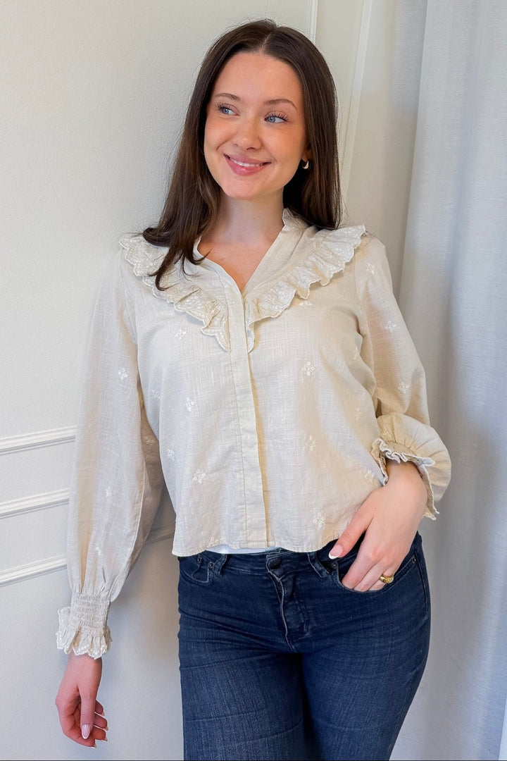 Degas Blouse Ivory | Skjorter og bluser | Smuk - Dameklær på nett