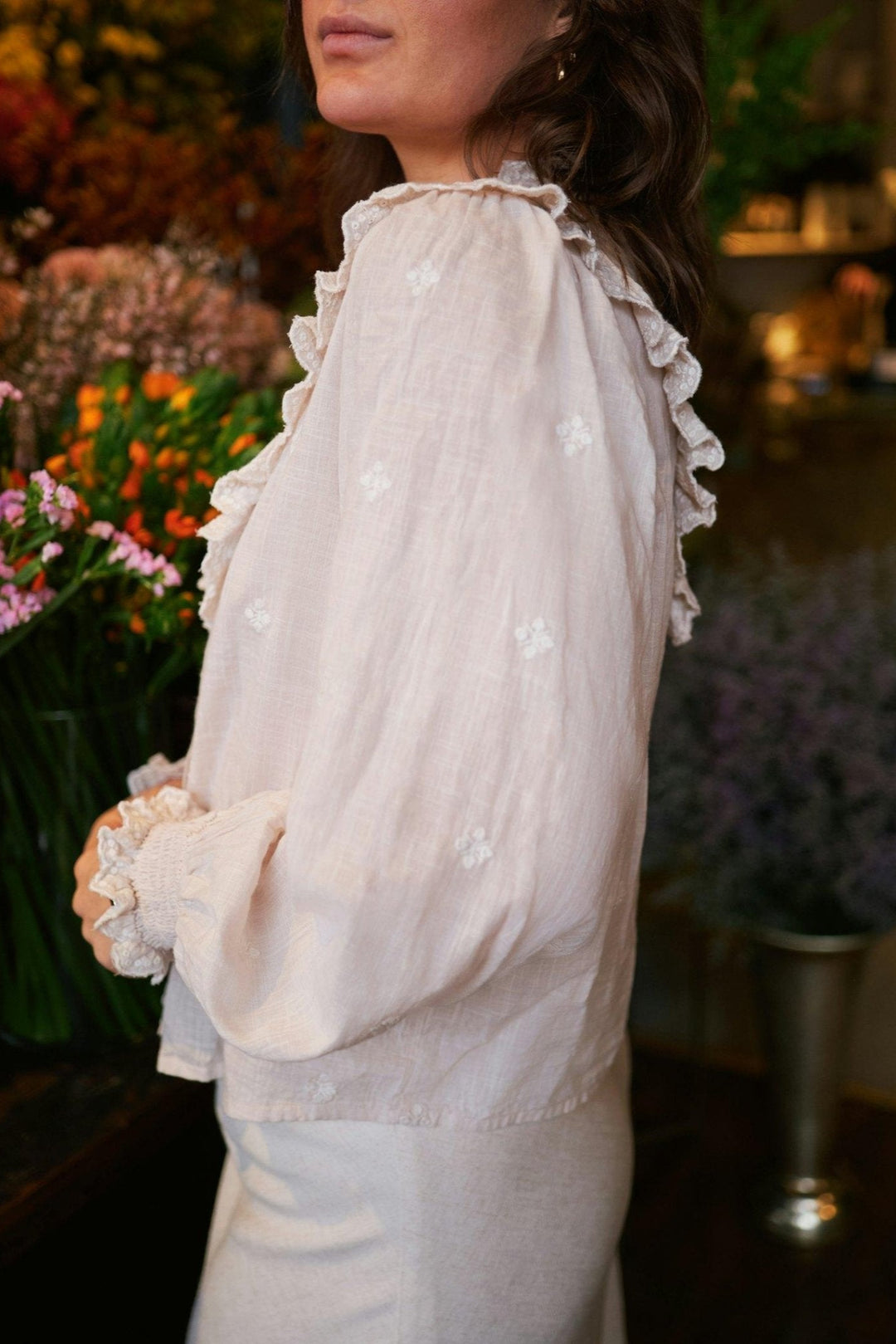 Degas Blouse Ivory | Skjorter og bluser | Smuk - Dameklær på nett