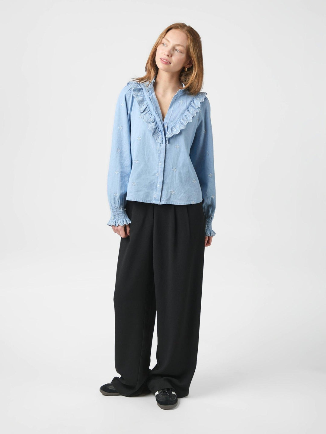 Degas Denim Blouse Light Blue | Skjorter og bluser | Smuk - Dameklær på nett