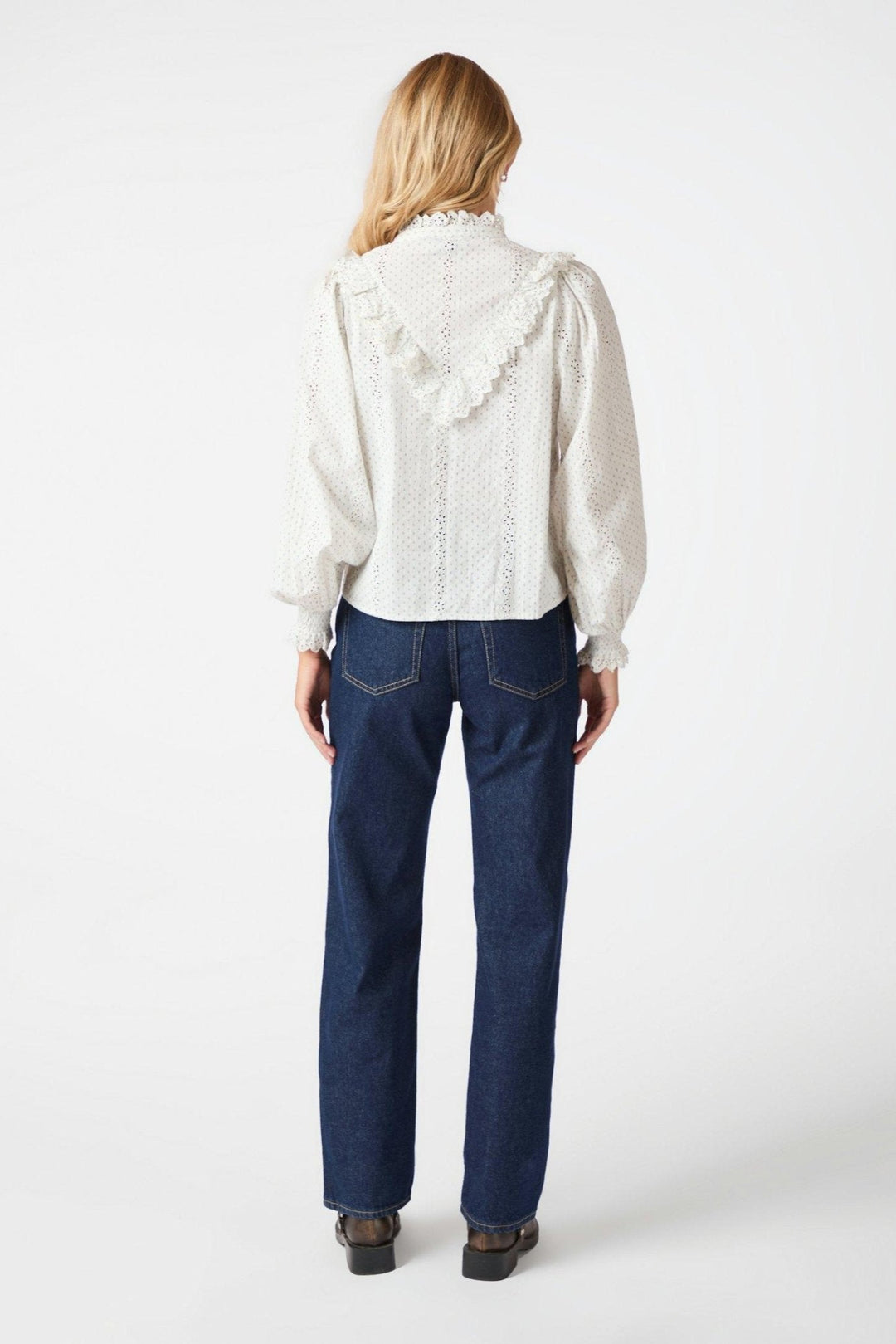 Degas Embroidery Blouse Off White | Skjorter og bluser | Smuk - Dameklær på nett