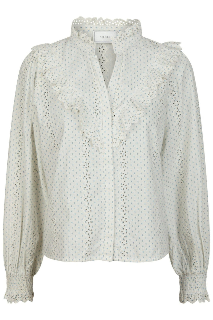 Degas Embroidery Blouse Off White | Skjorter og bluser | Smuk - Dameklær på nett