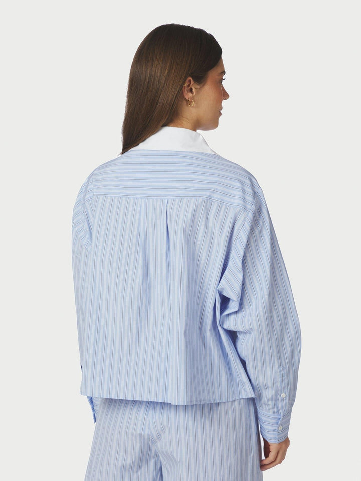 Delfia Stripe Shirt Light Blue Stripe | Skjorter og bluser | Smuk