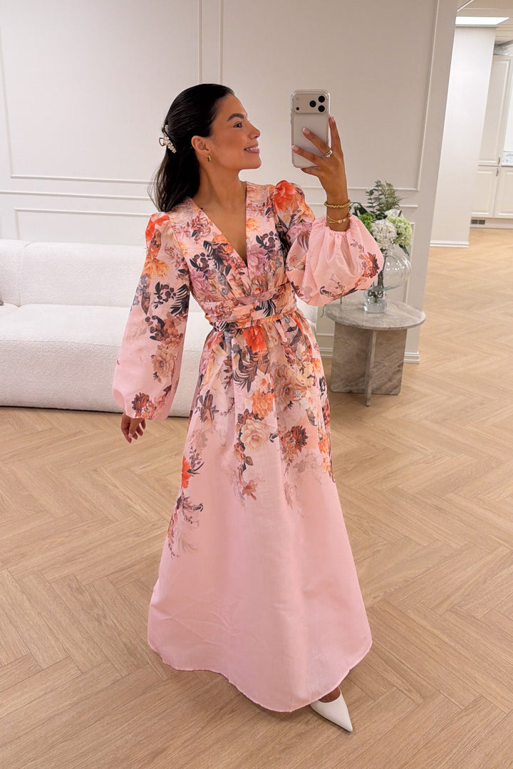 Delia Midi Dress Rose | Kjoler | Smuk