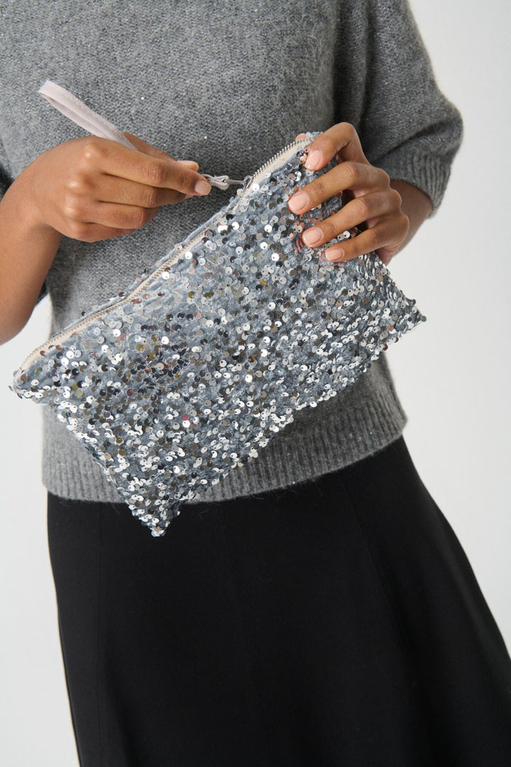 Denia Bag Silver Sequins Mix | Accessories | Smuk - Dameklær på nett