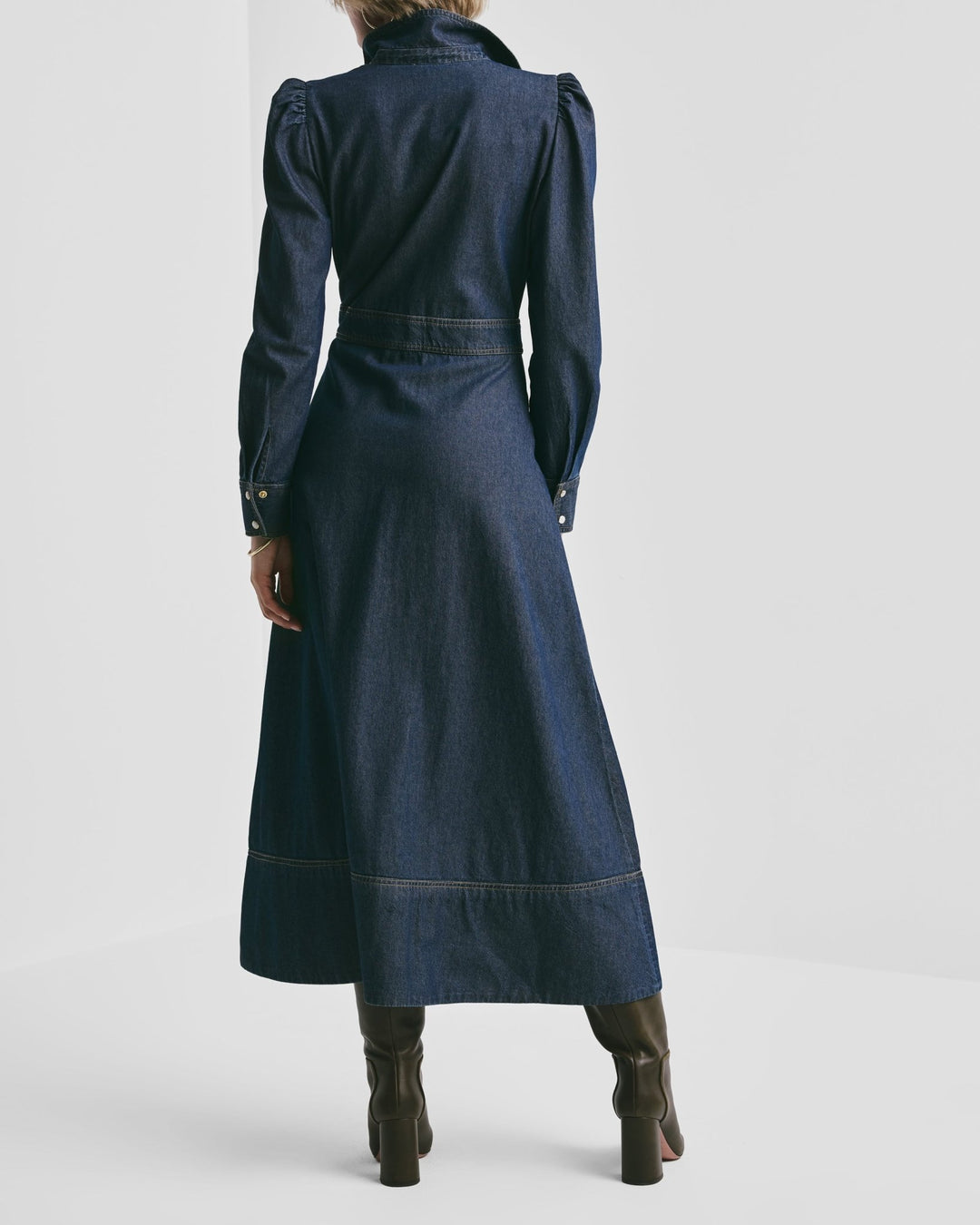 Denim Maxi Dress Dark Blue | Kjoler | Smuk - Dameklær på nett