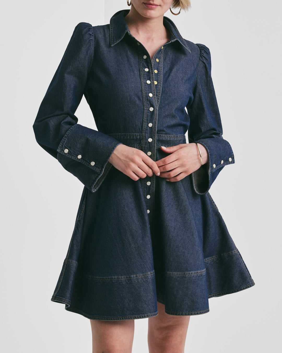 Denim Mini Dress Dark Blue | Kjoler | Smuk