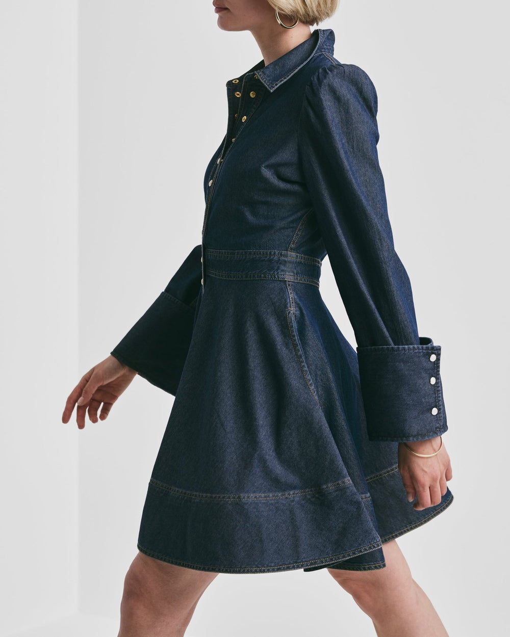 Denim Mini Dress Dark Blue | Kjoler | Smuk