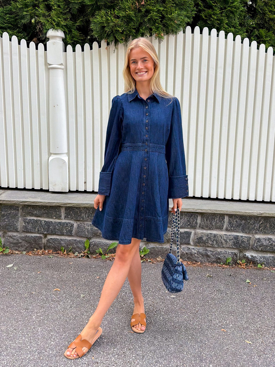 Denim Mini Dress Denim Blue | Kjoler | Smuk