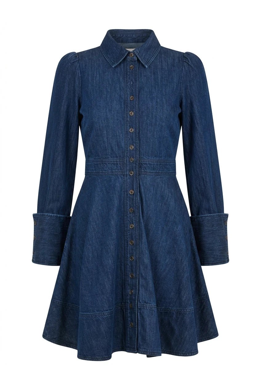 Denim Mini Dress Denim Blue | Kjoler | Smuk